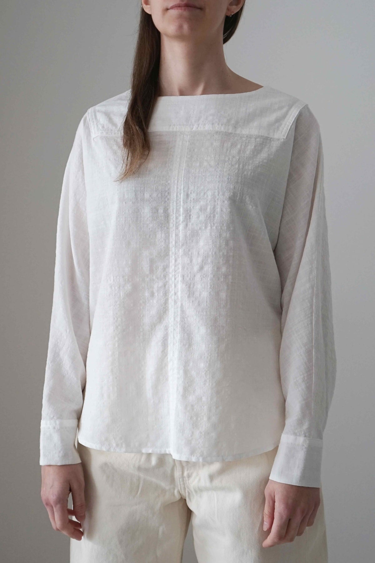 Blusa Cela blanca, vista frontal