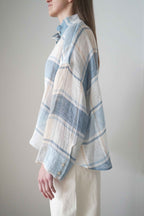 Camisa Villa Azul a cuadros, vista lateral