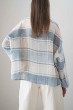 Camisa Villa Azul a cuadros, vista trasera