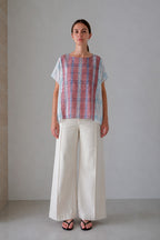 Abelar blouse without the scarf, full-length front view
