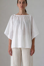Blusa Valenza blanca, vista frontal