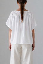 Blusa Valenza blanca, vista trasera