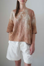Blusa Tapia color tierra, vista frontal