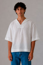 Camisa Norte blanca, vista frontal