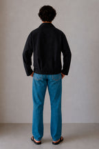 Camisa Portela negra, vista trasera completa